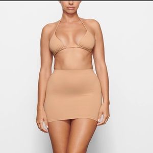 3 piece set - Skims SWIM TOP, BOTTOM & TUBE SKIRT in OCHRE